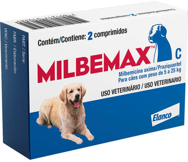 Vermífugo Milbemax C para Cães