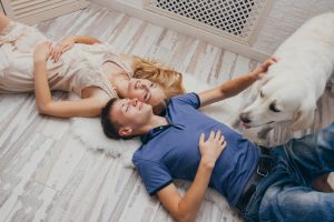 Cachorro grande em apartamento