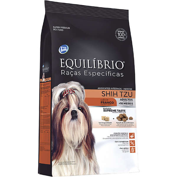 Ração Total Equilíbrio Raças Específicas Shih Tzu Adulto Sabor Frango
