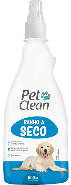 Banho a Seco Pet Clean Líquido para Cães e Gatos