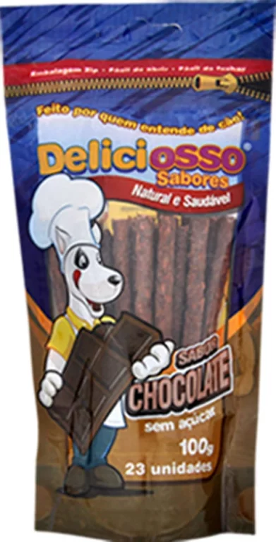 Osso Deliciosso para Cães Sabor Chocolate