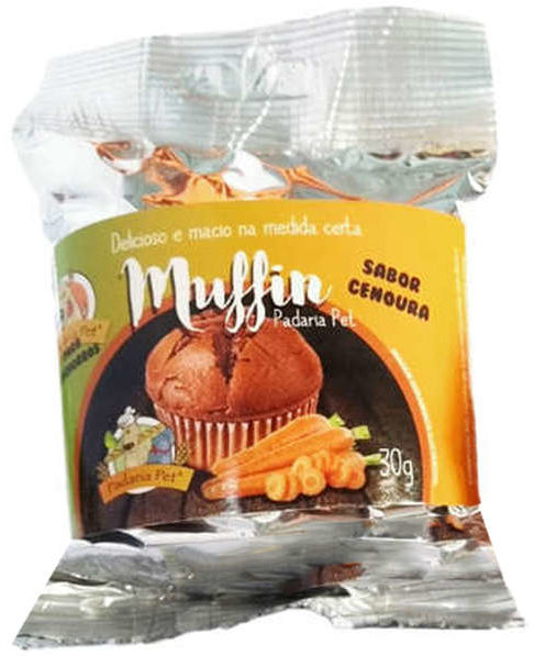 Muffin Padaria Pet Sabor Cenoura para Cães