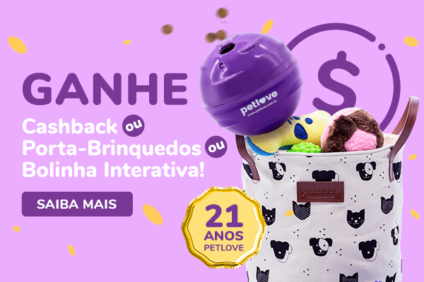 Aniversário Petlove: porta-brinquedos exclusivo!