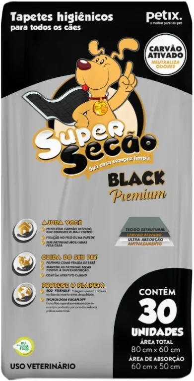 Tapete Higiênico Super Secão Black Premium