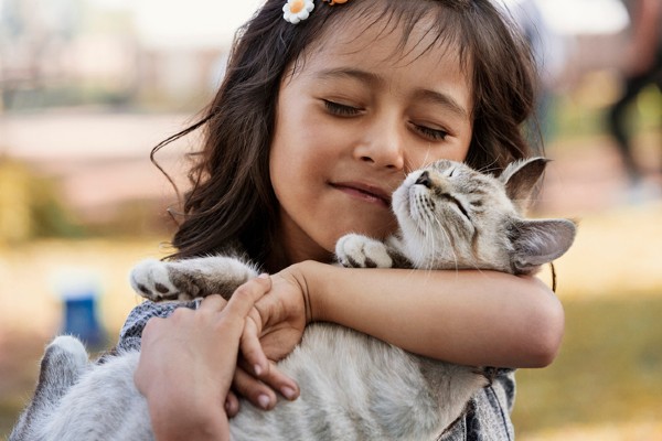 Encontre dois personagens de gatos ou gatinhos para crianças