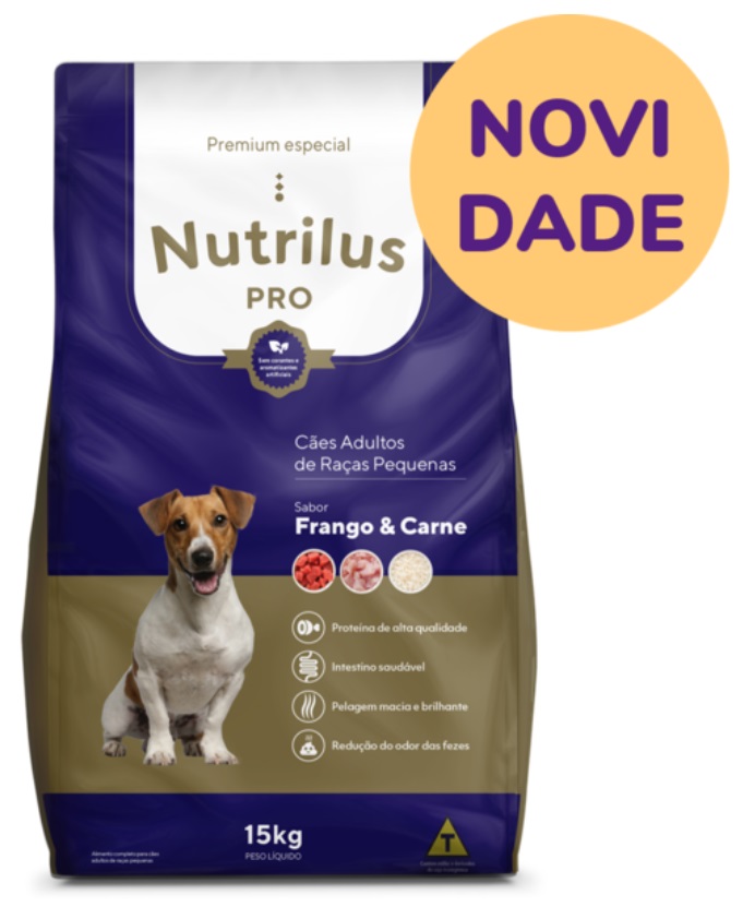 Ração Nutrilus Pro para cachorros adultos de raças pequenas