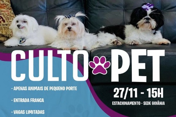 Igreja viraliza ao anunciar culto para pets