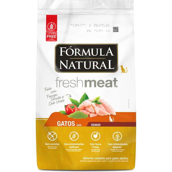 Ração Seca Fórmula Natural Fresh Meat Gatos Sênior