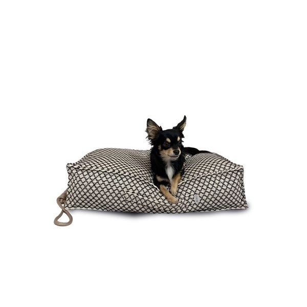 Cama Pufe Snooze Pisco Preto e Branco