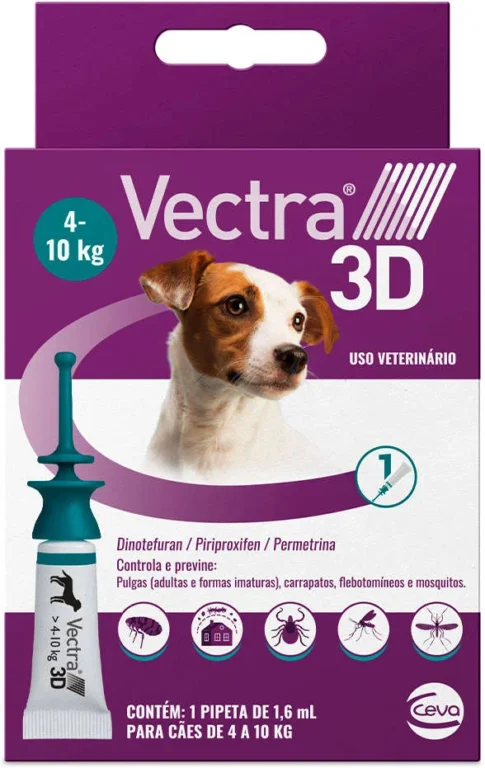 Antipulgas e carrapatos Vectra 3D