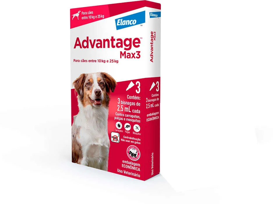 Antipulgas e Carrapatos Advantage MAX3