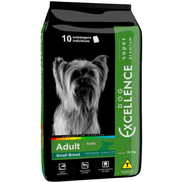 Ração Seca Dog Excellence Super Premium Frango e Arroz para Cães Adultos Raças Pequenas