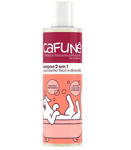 Shampoo Cafuné 2 em 1 para Cães e Gatos