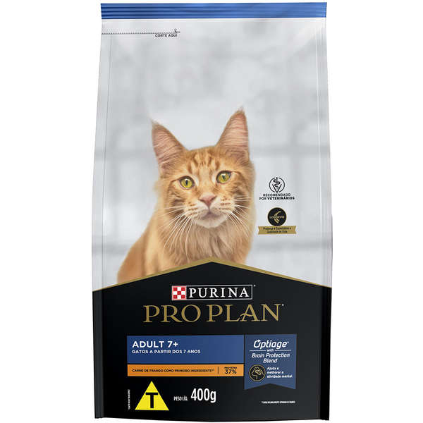 Ração Seca Nestlé Purina Pro Plan para Gatos Adultos a Partir de 7 Anos