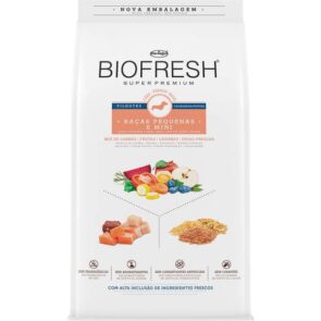 pacote de ração biofresh para cães filhotes