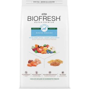 pacote de ração biofresh para cães