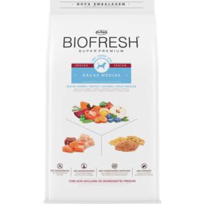pacote de ração biofresh para cães senior