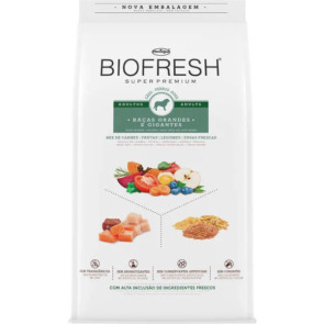 pacote de ração biofresh para cães
