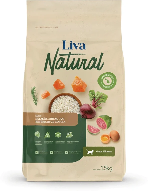 Ração Liva Natural gatos filhotes