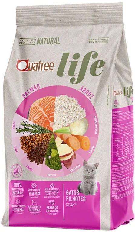 ração quatree life gatos filhotes.