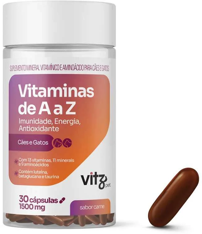 Suplemento Vitz Pet Vitaminas de A a Z