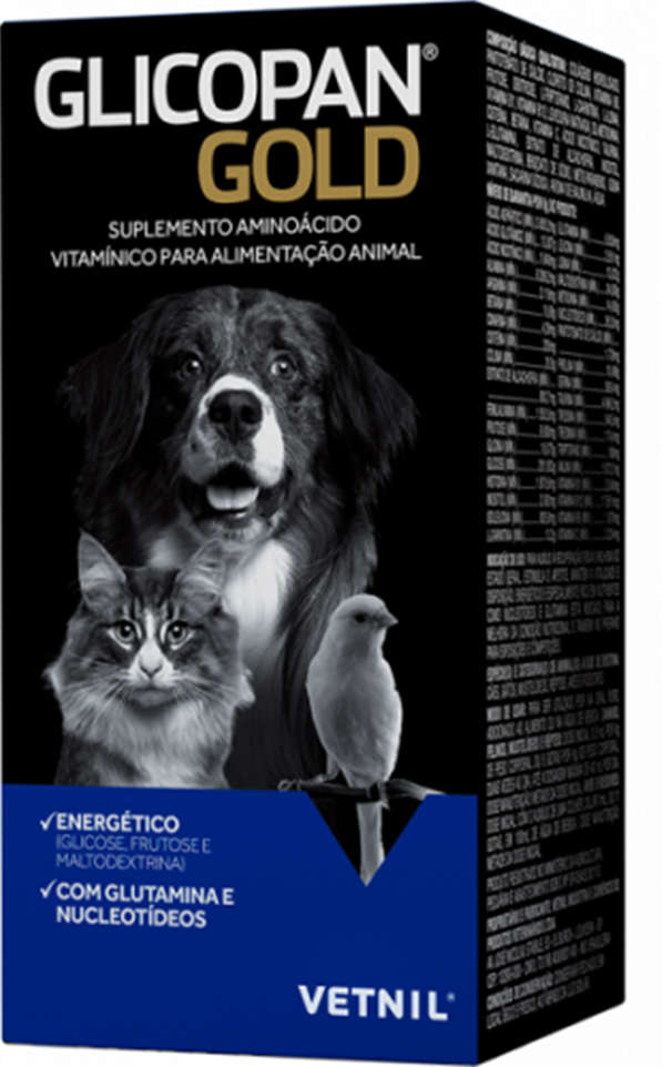 Suplemento Vetnil Glicopan Gold para Cães e Gatos