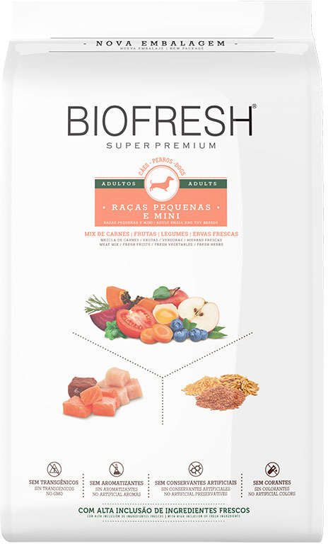 Ração Seca Biofresh para cachorro.