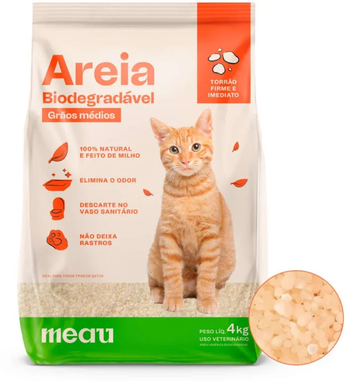 Areia biodegradável Meau 