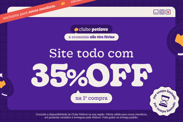 Petlove -Banner contratar Clube Petlove 35% OFF