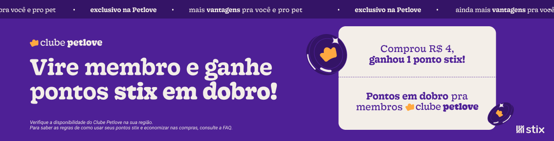 Banner home desktop Clube Petlove e Stix