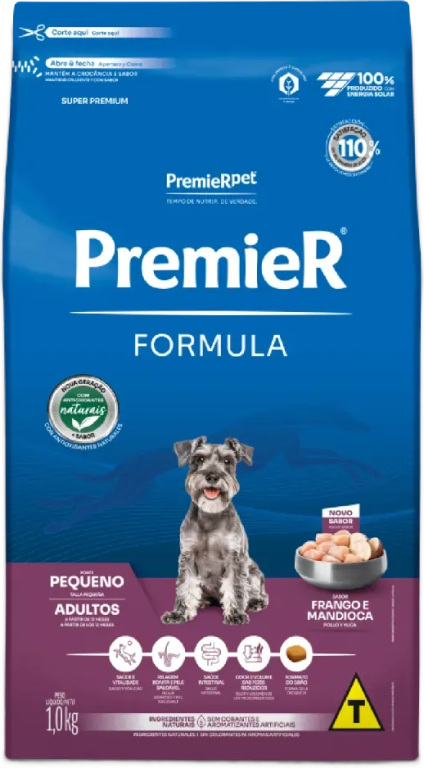 Ração Premier Pet Formula Cães Adultos Raças Pequenas

