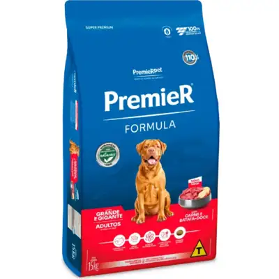 Ração Premier Pet Formula Carne Cães Adultos Porte Grande e Gigante
