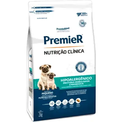 Ração Premier Nutrição Clínica Hipoalergênico para Cães Adultos Pequeno Porte
