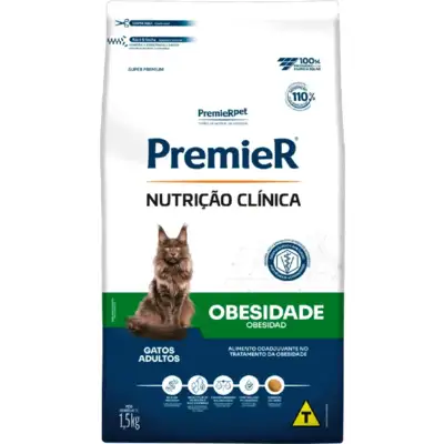Ração Premier Nutrição Clínica Obesidade para Gatos
