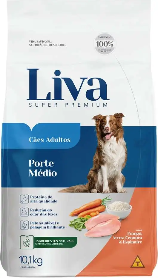 Ração Liva para cães adultos de raças médias