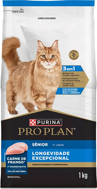 Pro Plan Longevidade Excepcional para gatos sênior