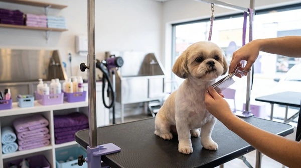 Tosa bebê em Shih Tzu.